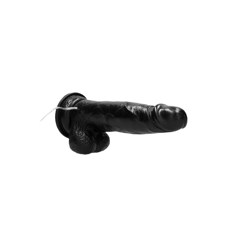 RealRock - Wibrujące realistyczne dildo z jądrami  20 cm